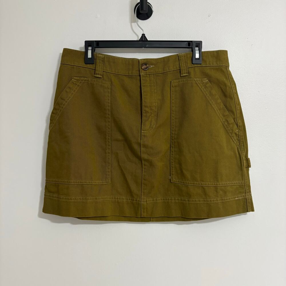 Old Navy Olive Green Women's 12 Olive Green Jean Skirt Grunge